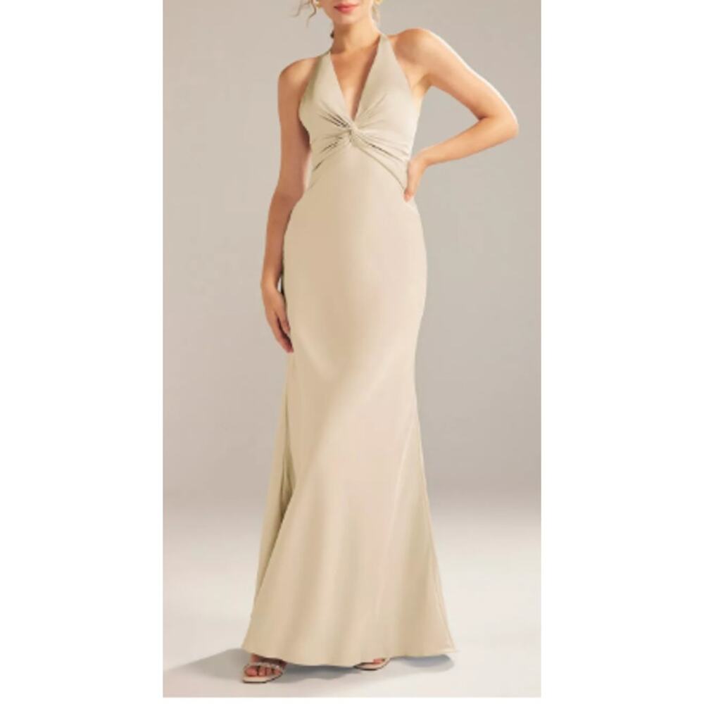 Chic Beige Maxi Dress